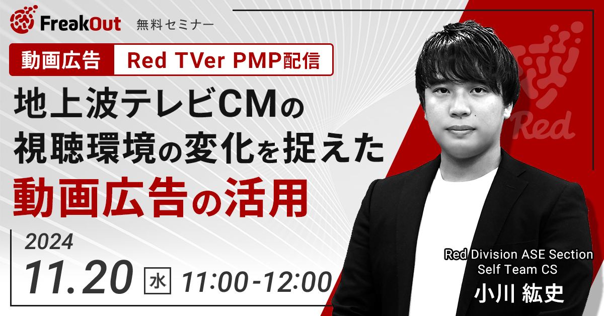 【動画広告】「地上波テレビCM」の視聴環境の変化を捉えた動画広告の活用（Red TVer PMP配信）