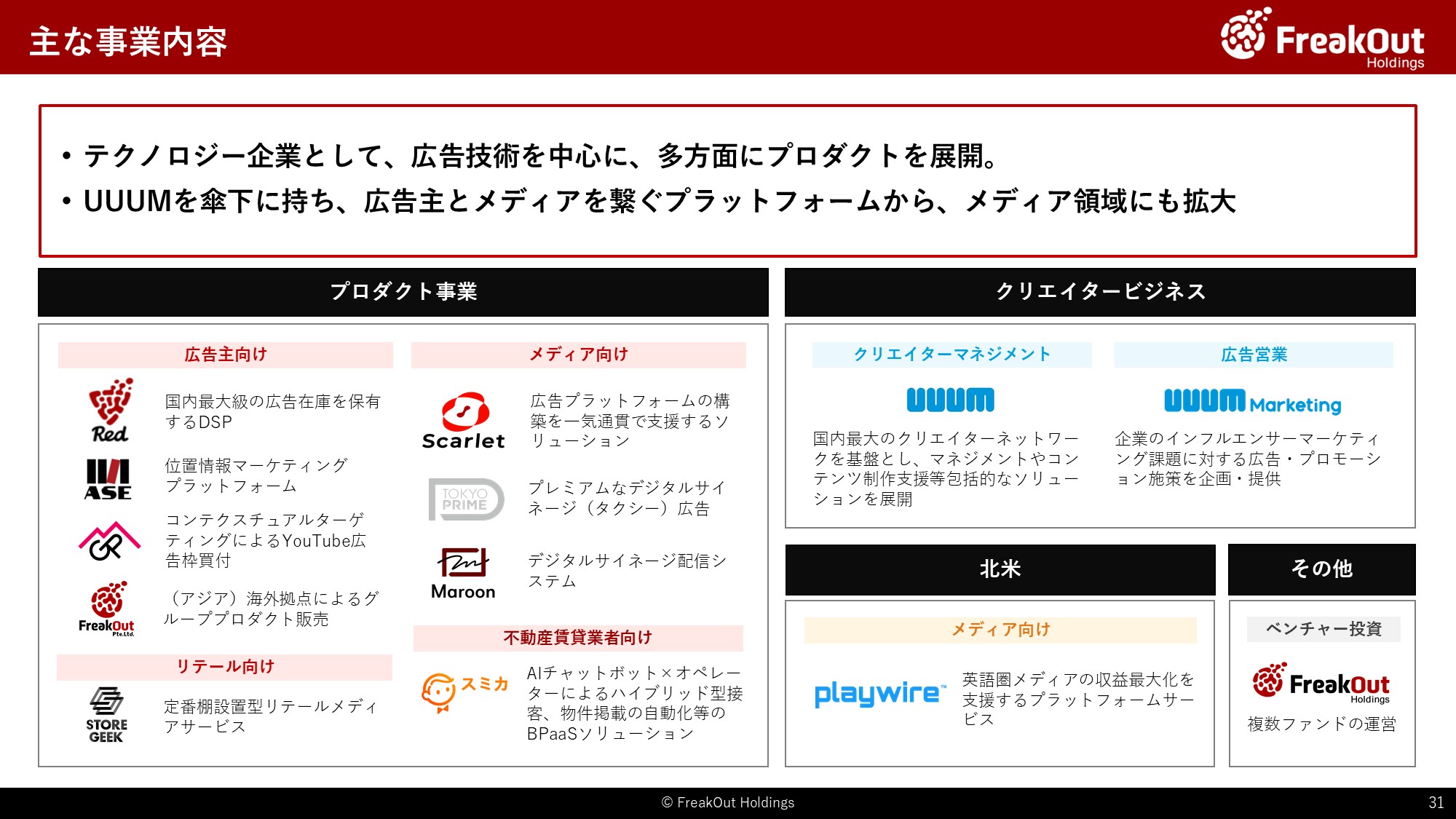 主な事業内容